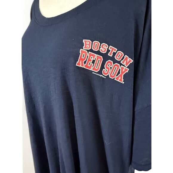 3X Boston Red Sox, New Era Brand Scoop Neck Front Tie Short Sleeve Tee - Picture 3 of 7